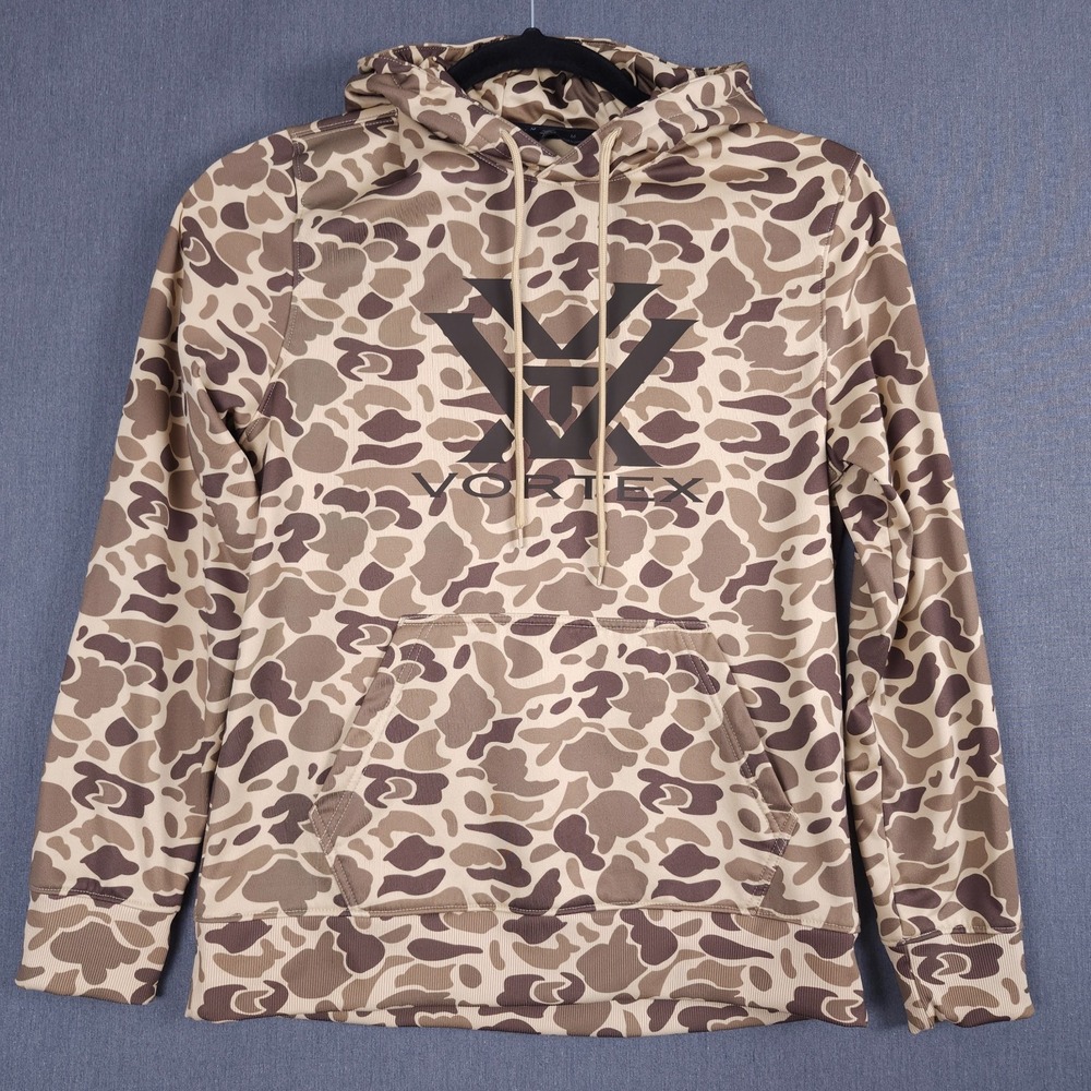 Vortex Optics Hoodie Mens Medium Duck Camo Frog Skin Pullover Sweatshirt Hunting